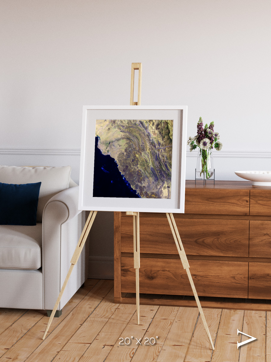 Fire Fields, Harrat Al Birk Framed & Mounted Print