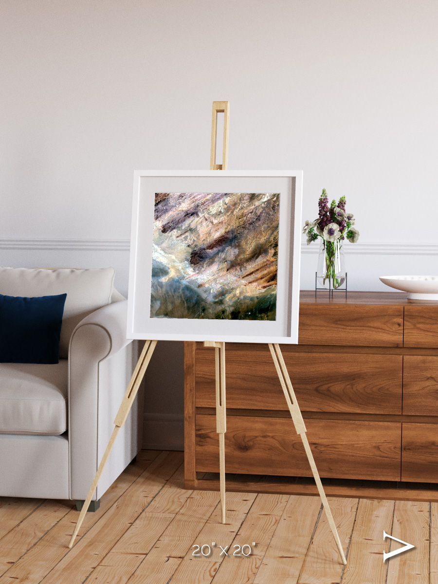 Lava Lines, Impact Framed & Mounted Print