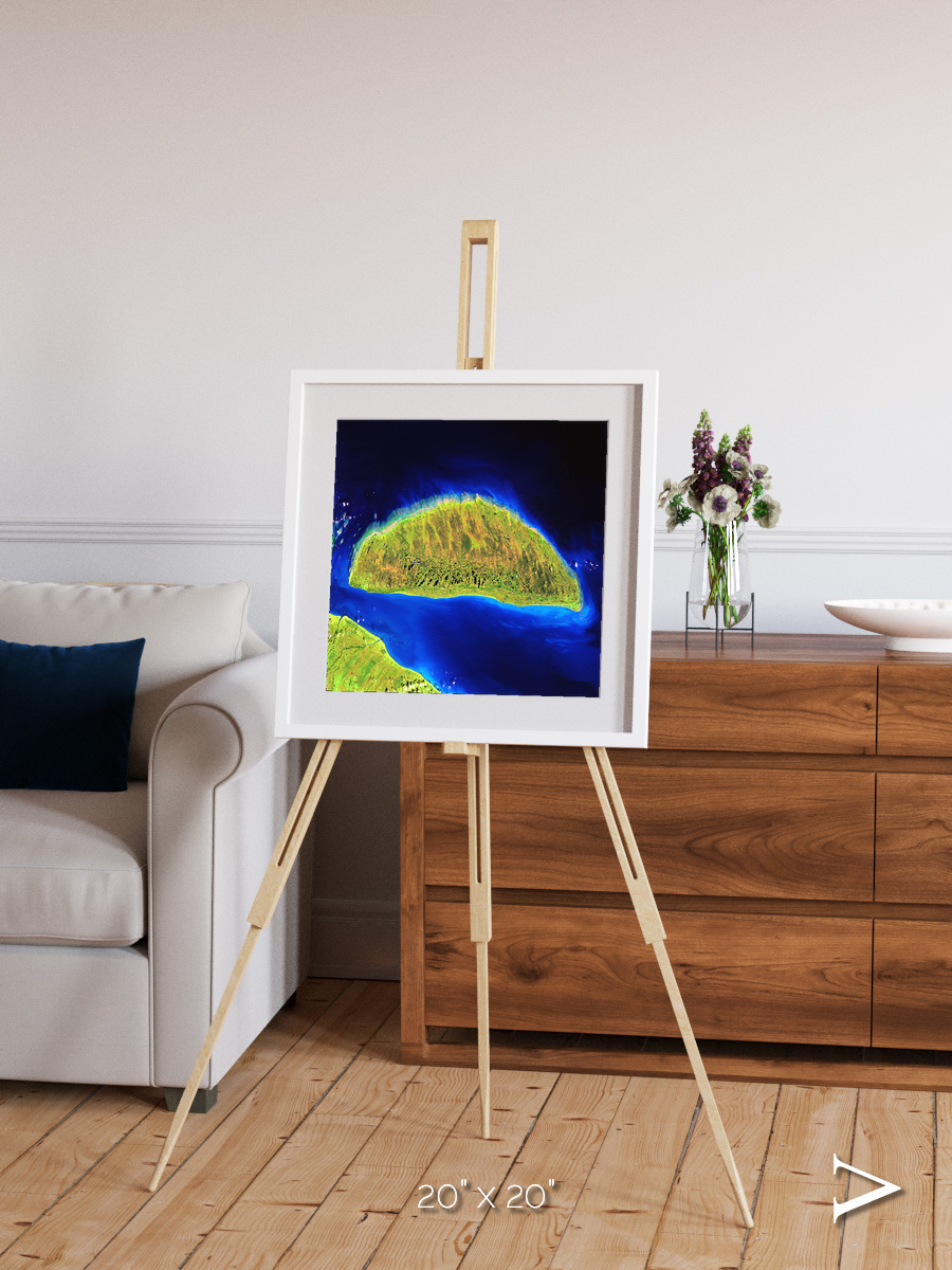 Coastal Fragments, Island Rebound Framed & Mounted Print