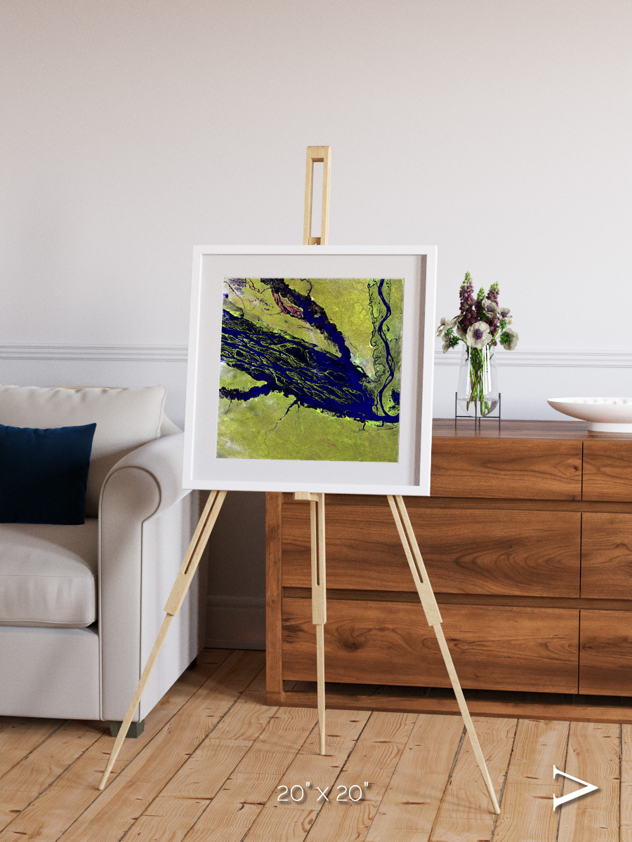 Painted Archipelago, Jau Park Framed & Mounted Print
