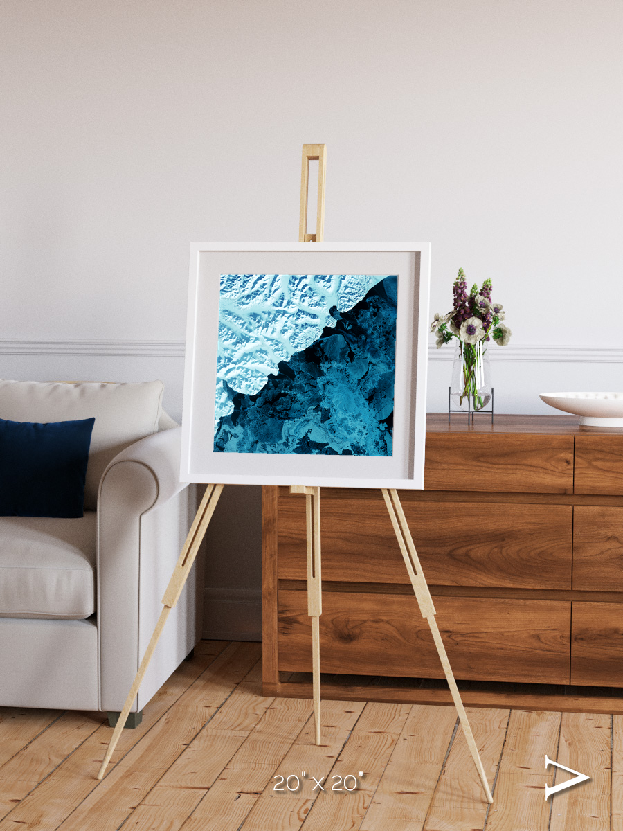 Glacial Passage, Kamchatka Peninsula Framed & Mounted Print