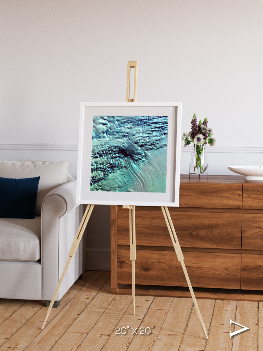 Ice River, Lambert Glacier Framed & Mounted Print
