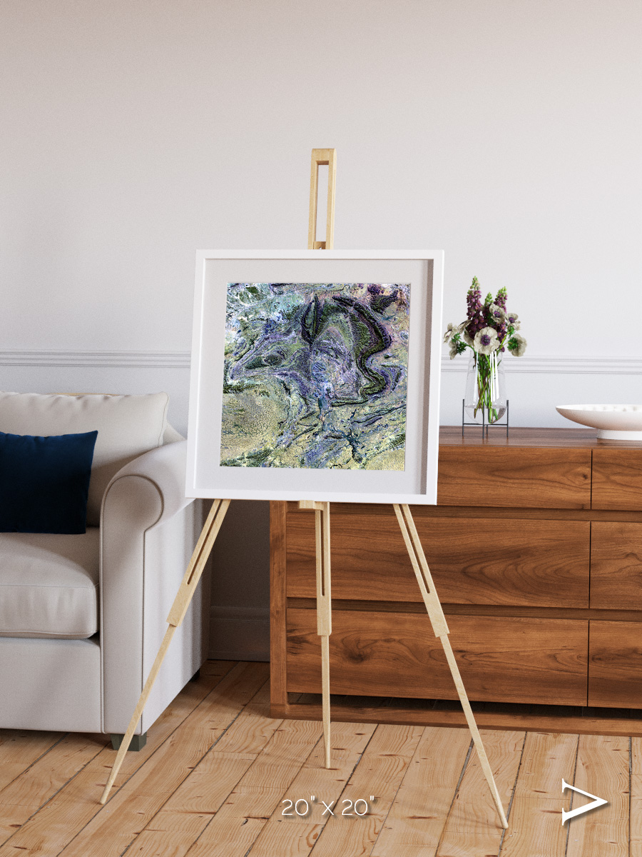 Mountain Textures, MacDonnell Ranges Framed & Mounted Print