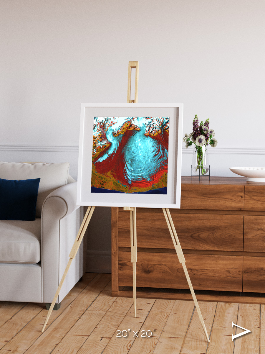 Glacial Passage, Malaspina Glacier Framed & Mounted Print