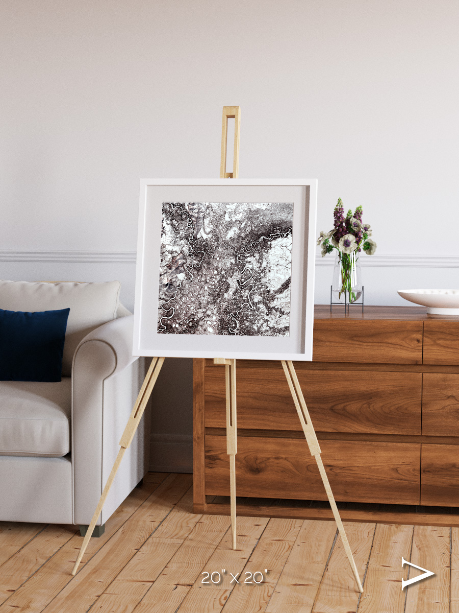 River Threads, Mayn River Framed & Mounted Print