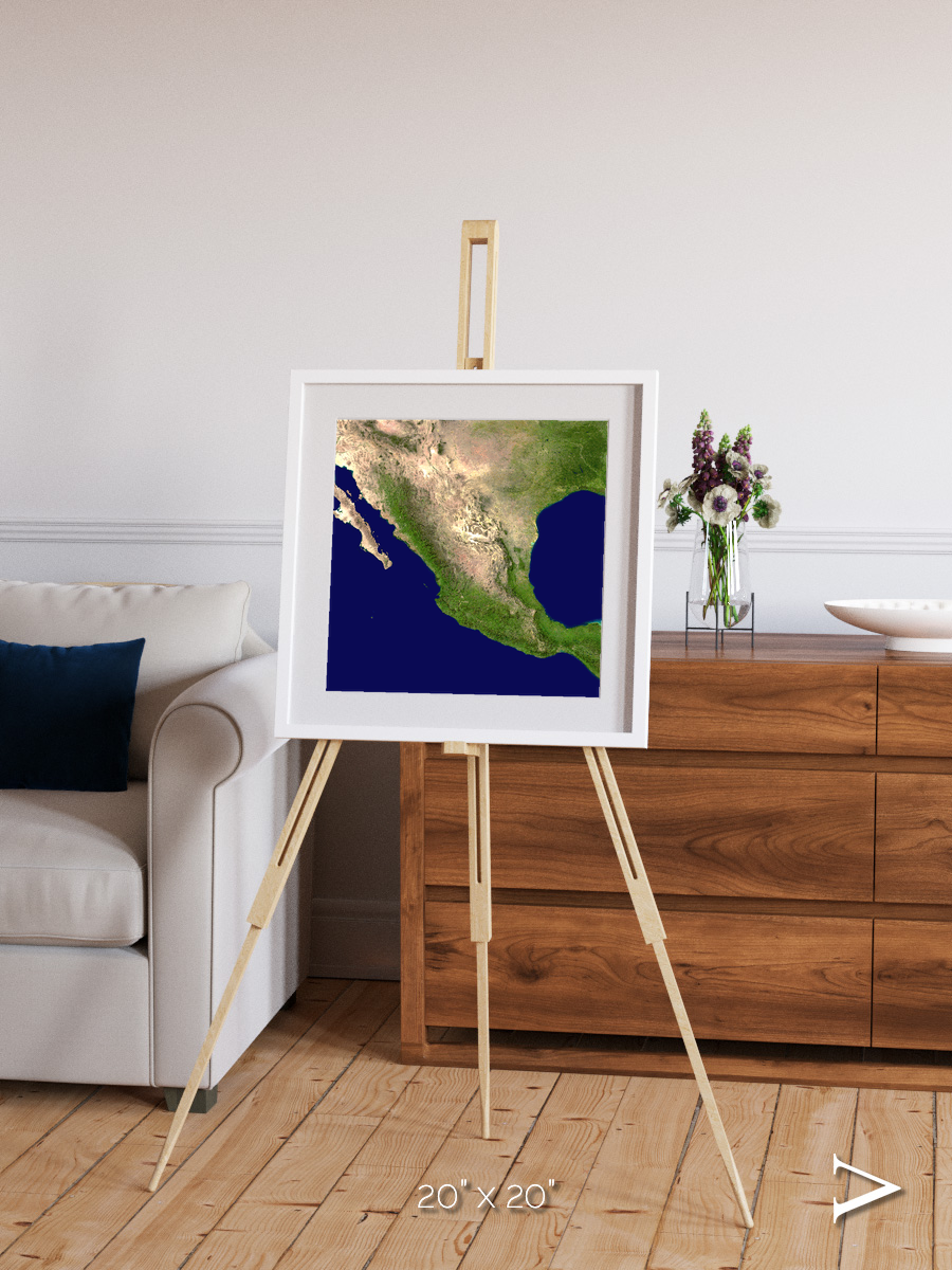 Windwritten Sands, Mexico and Central America Framed & Mounted Print