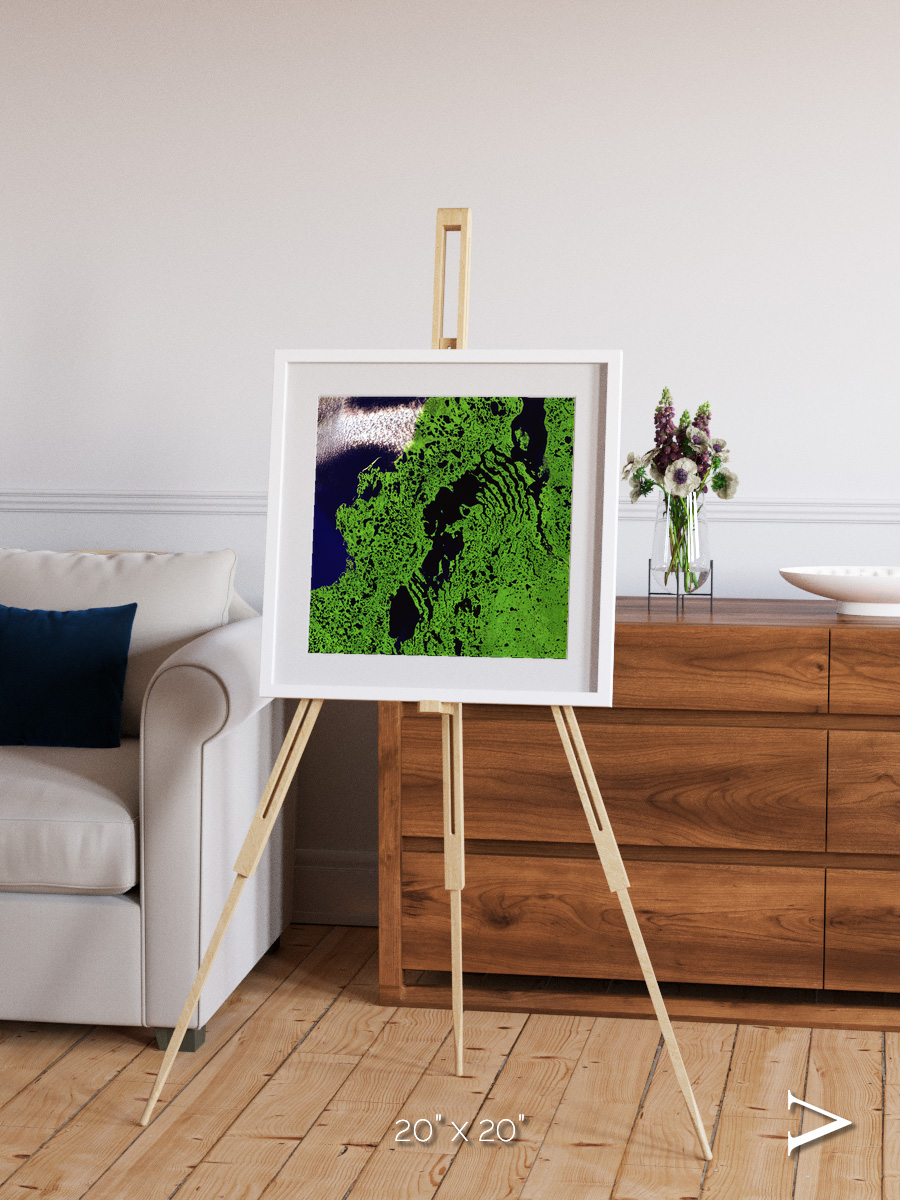Tundra Reach, Liverpool Bay Framed & Mounted Print