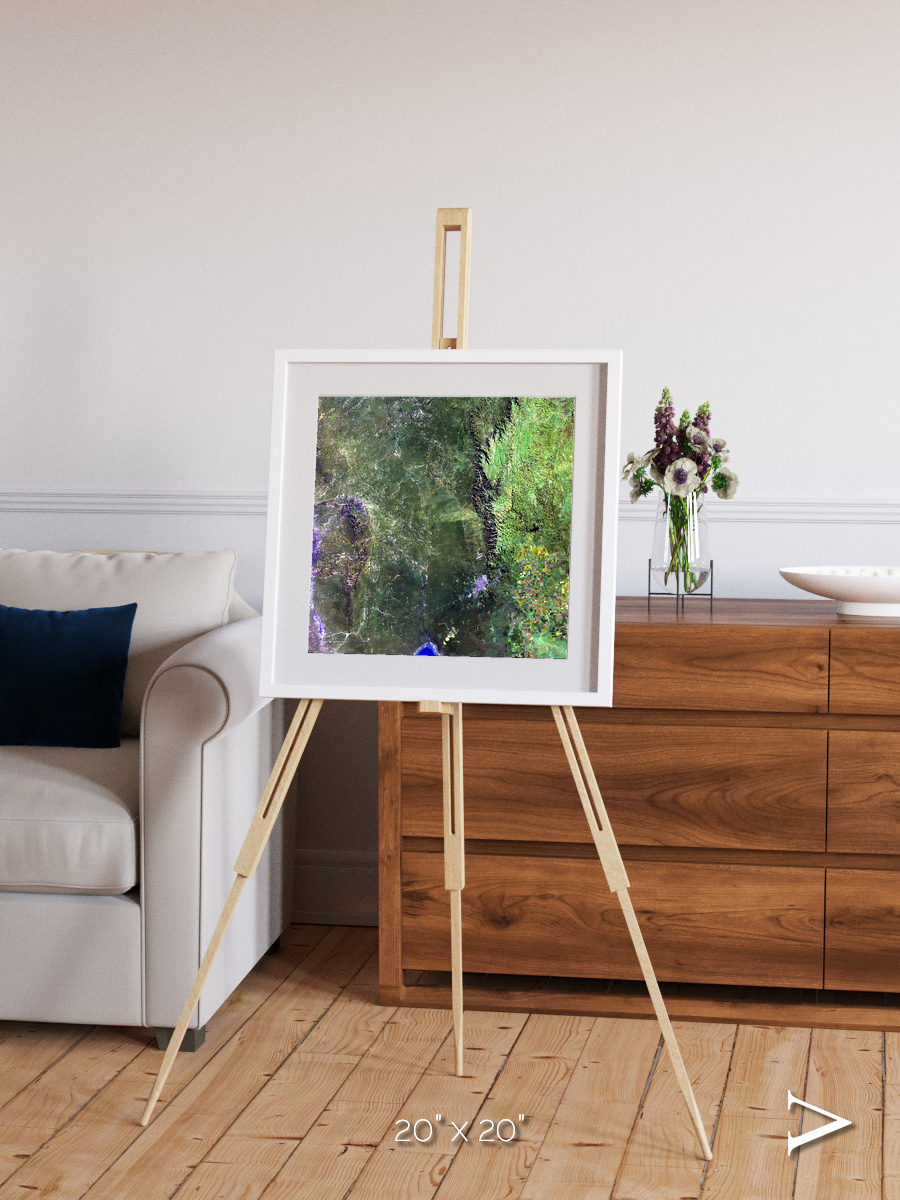 Radiating Plains, San Luis Framed & Mounted Print