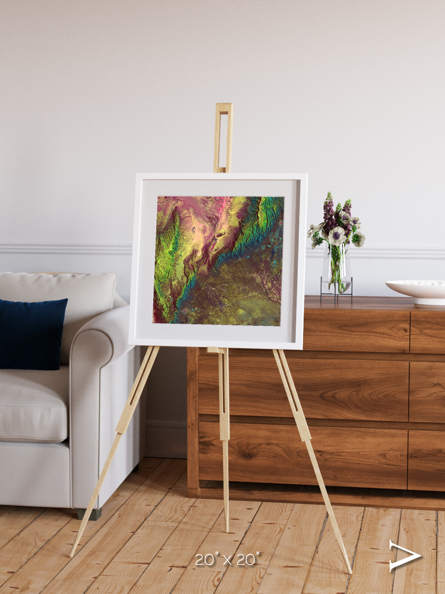 Textured Earth, Sierra de Velasco Framed & Mounted Print