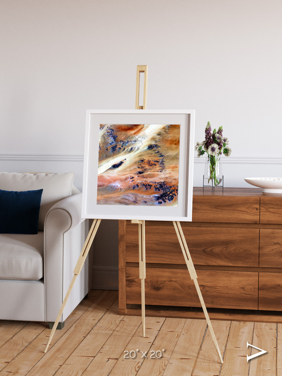 Shifting Dunes, Terkezi Oasis Framed & Mounted Print