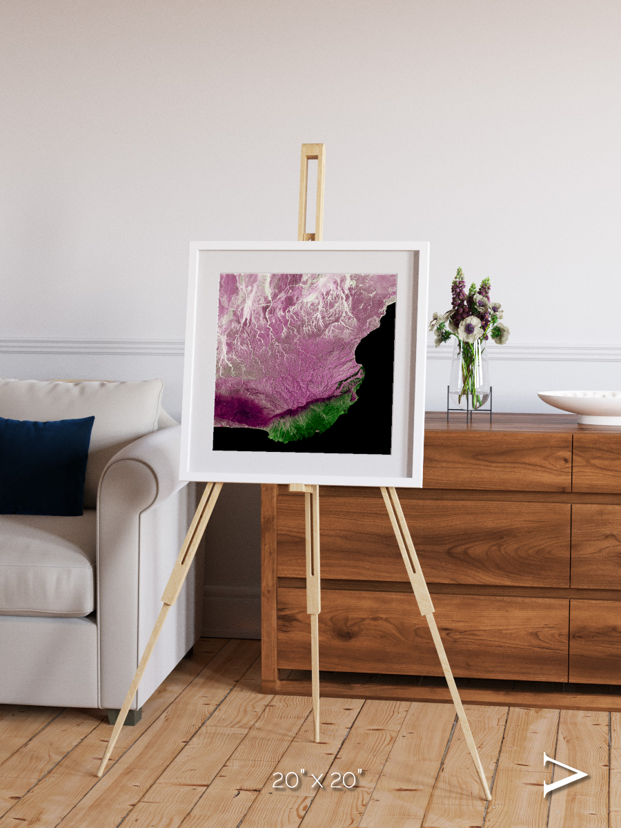 Monsoon Divide, Dhofar Framed & Mounted Print