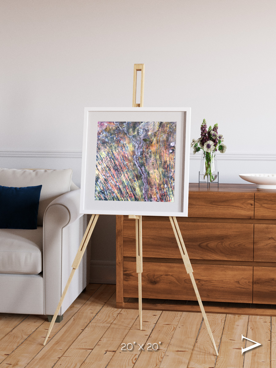 Crevasse Lines, The Optimist Framed & Mounted Print