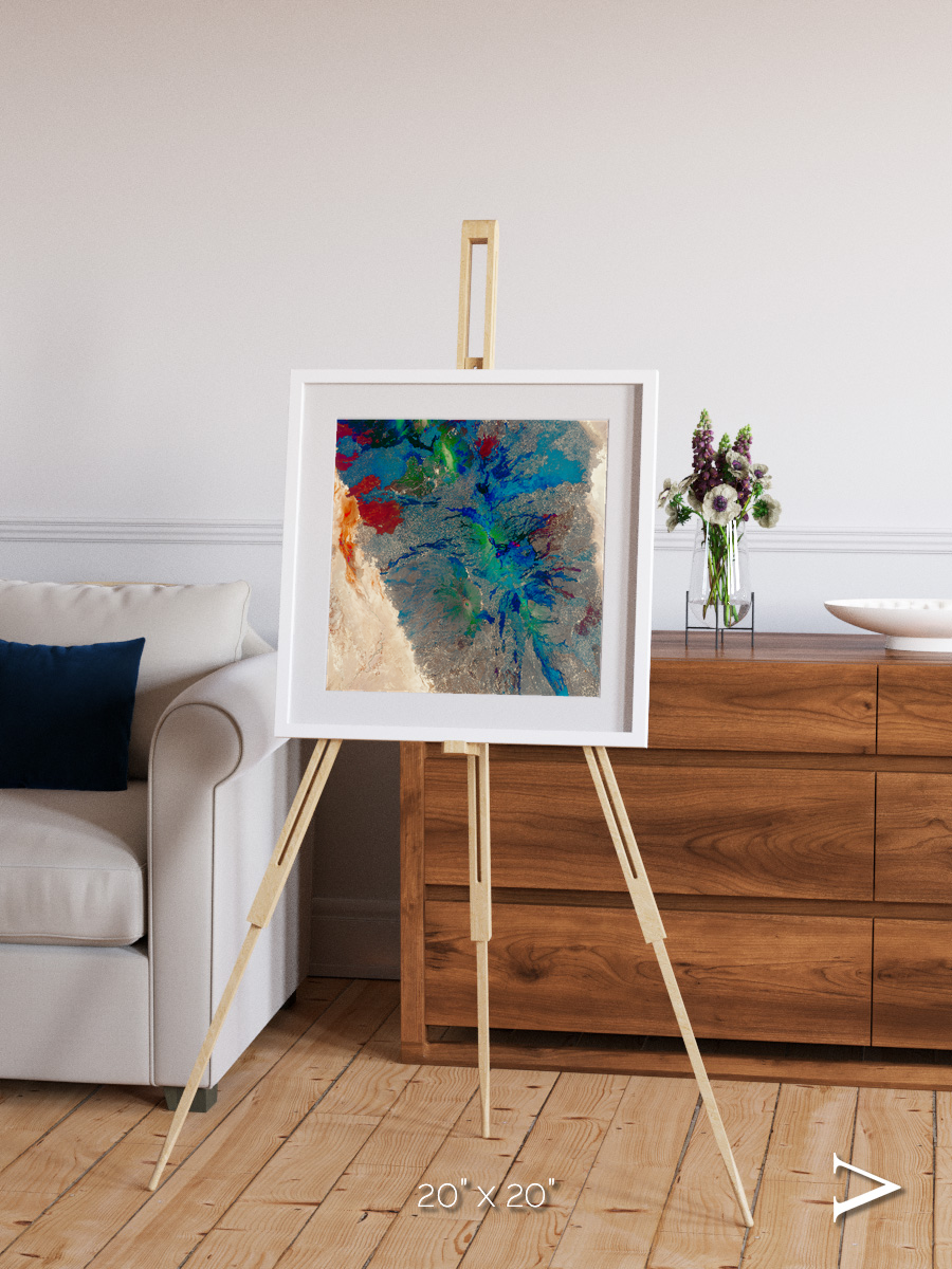 Rift and Fire, Ethiopia Framed & Mounted Print