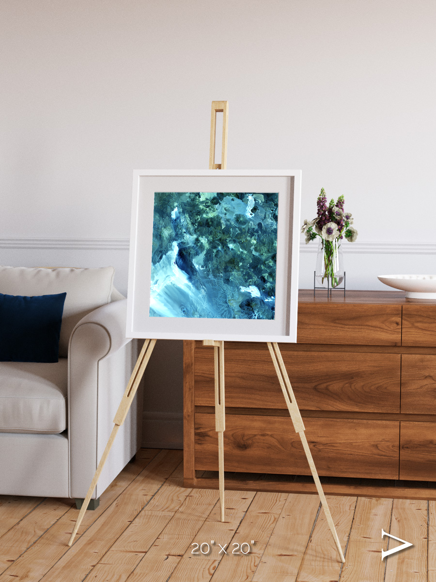 Heat Scars, Volcanoes Framed & Mounted Print