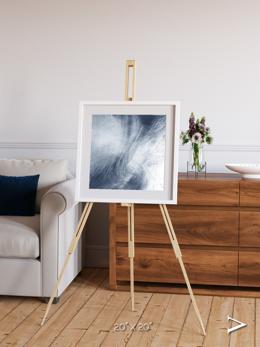 Wind Signatures, Whirlpool Cloud Framed & Mounted Print