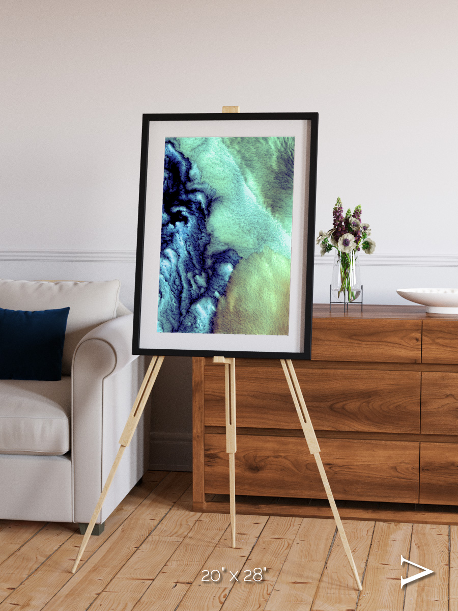 Shifting Skies, Aleutian Islands Framed & Mounted Print