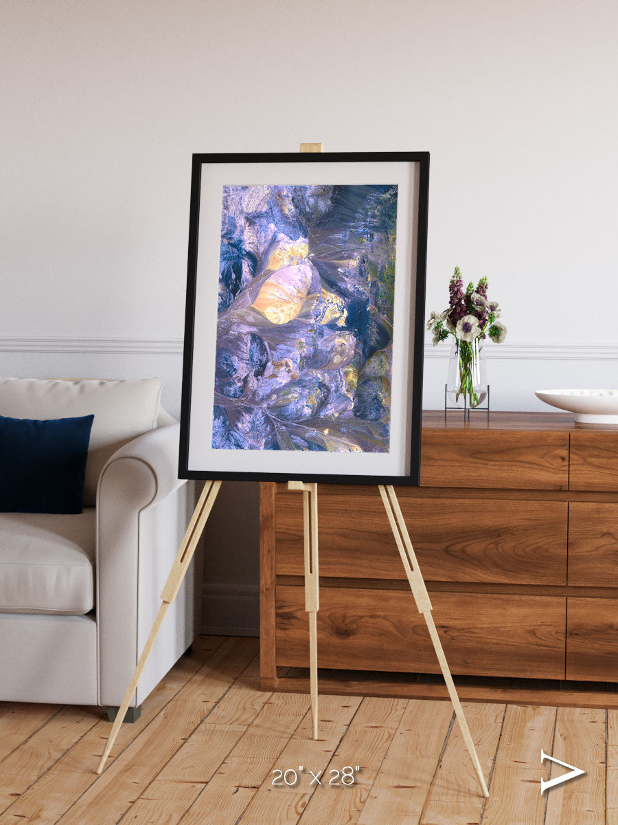 Heat Scars, Andes Framed & Mounted Print