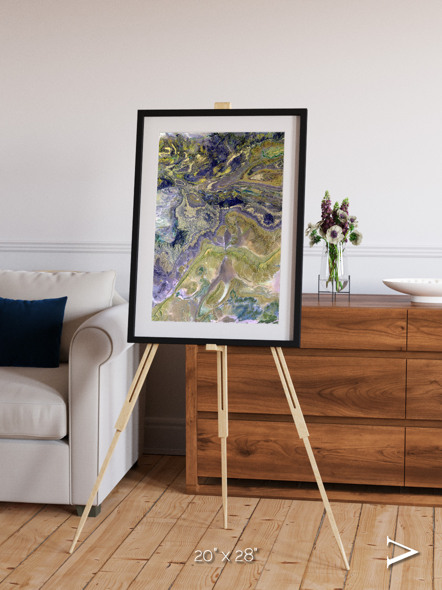 Mineral Horizons, Anti-Atlas Framed & Mounted Print