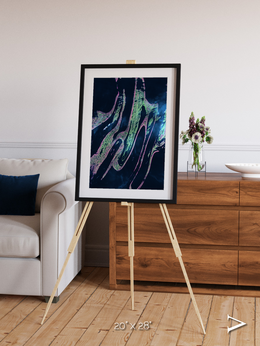 Painted Archipelago, Belcher Islands Framed & Mounted Print