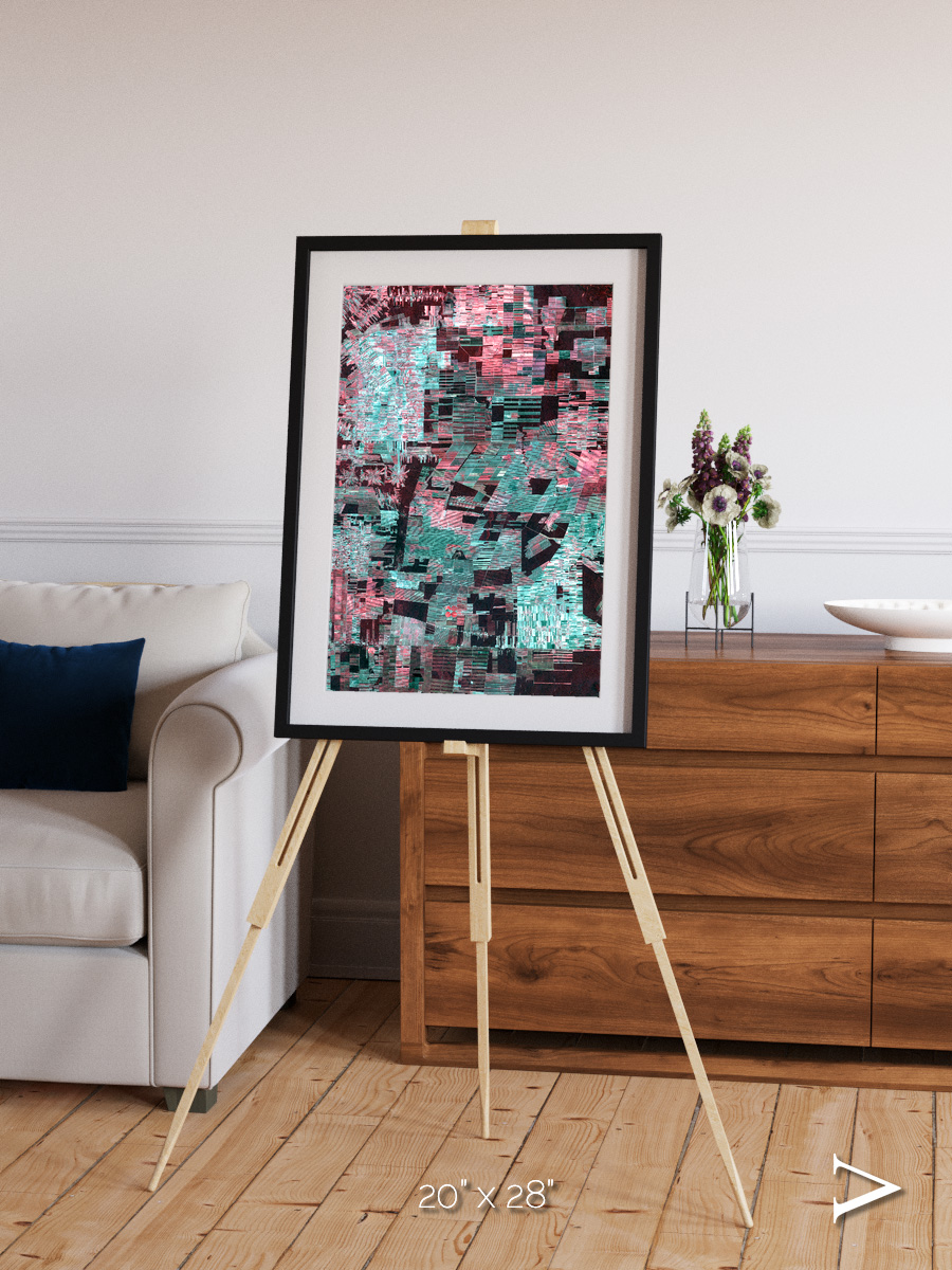 Fractured Canopy, Bolivia Framed & Mounted Print