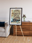 Saline Patterns, Dasht-e Kevir Framed & Mounted Print