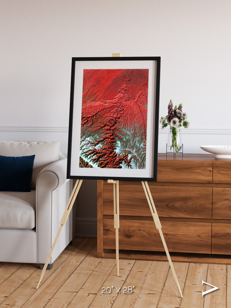 Ice River, Desolation Canyon Framed & Mounted Print