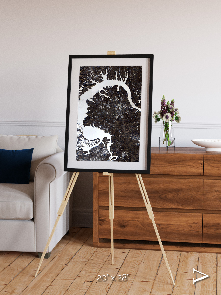 Dragon Lake, Siberia Framed & Mounted Print