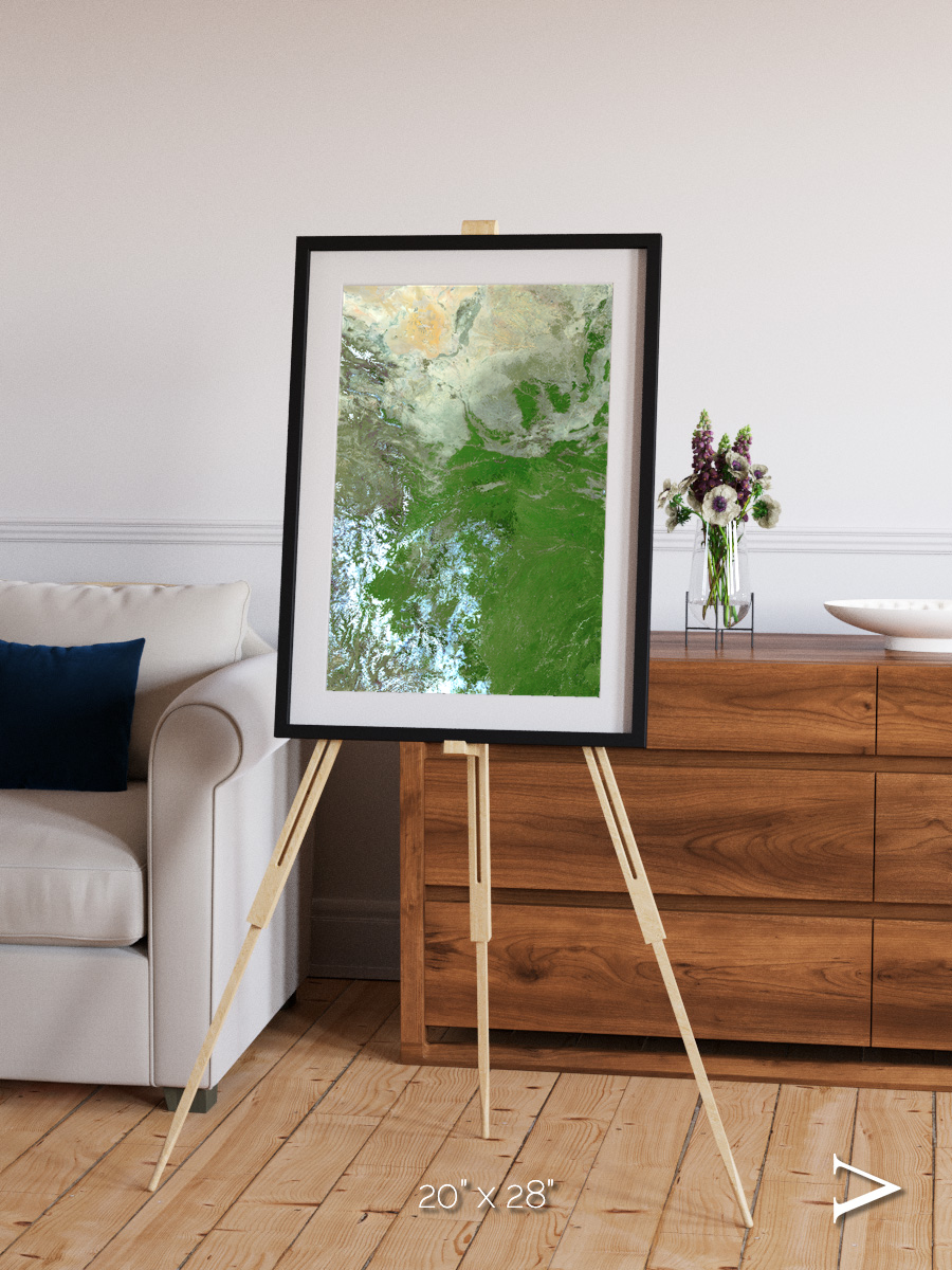 Sea Inlet, Eastern Asia Framed & Mounted Print