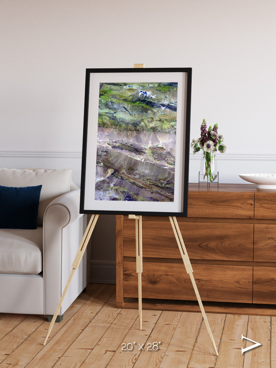 Arid Mosaic, Edrengiyn Nuruu Framed & Mounted Print