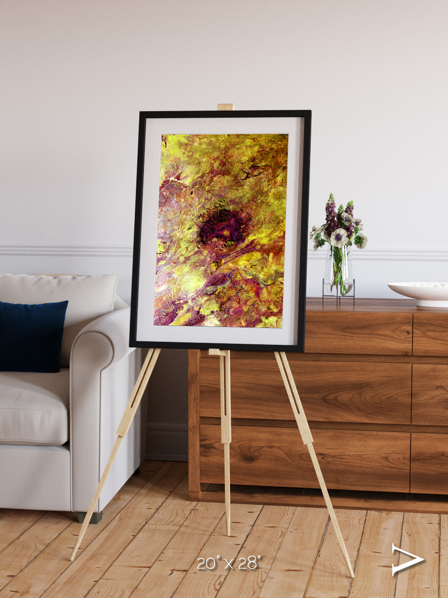 Magma Plains, Erongo Massif Framed & Mounted Print