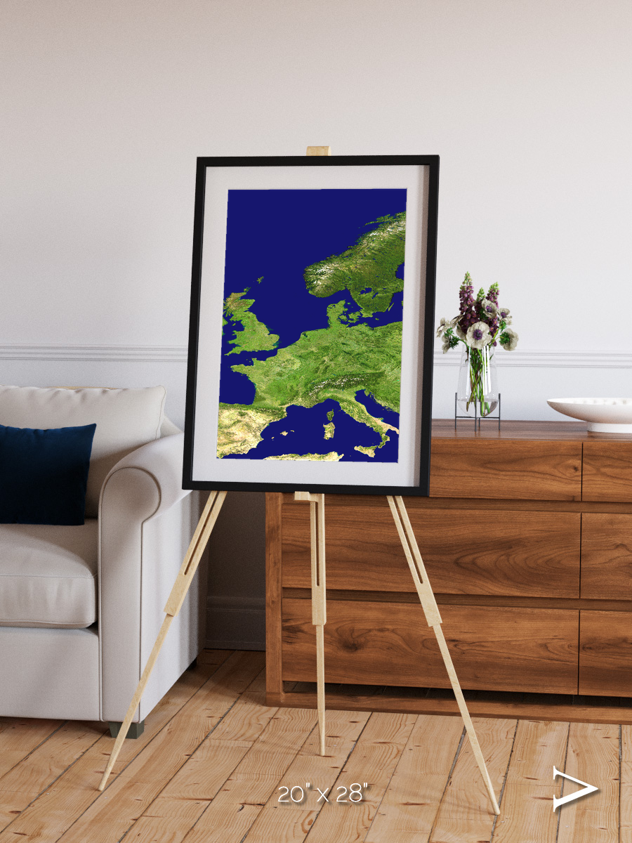 Arctic Outpost, Europe Framed & Mounted Print
