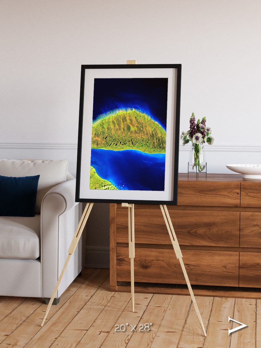 Coastal Fragments, Island Rebound Framed & Mounted Print