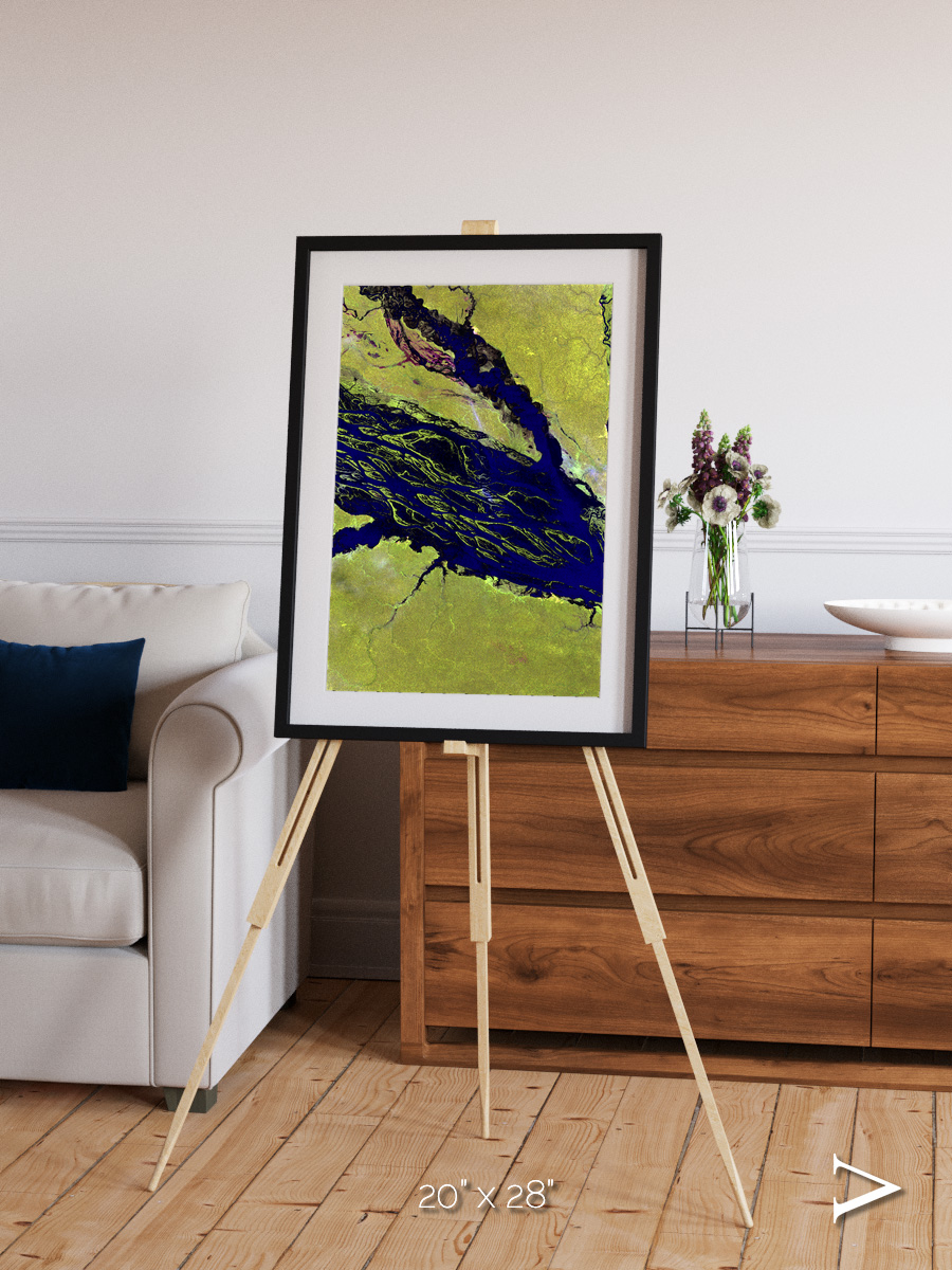 Painted Archipelago, Jau Park Framed & Mounted Print