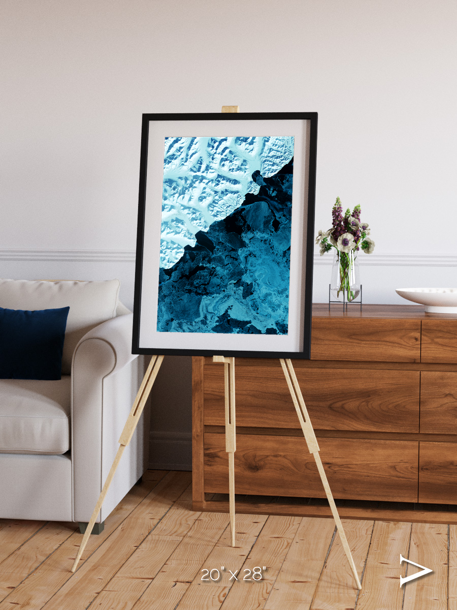 Glacial Passage, Kamchatka Peninsula Framed & Mounted Print