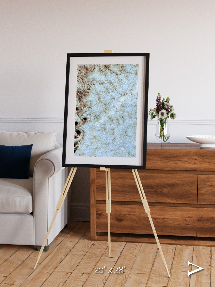 Wind Signatures, Karman Vortices Framed & Mounted Print