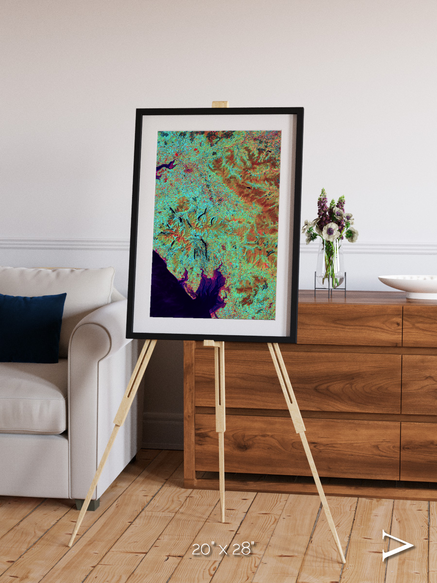 Polar Flow, Lake District Framed & Mounted Print