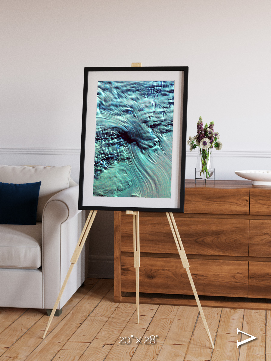 Ice River, Lambert Glacier Framed & Mounted Print