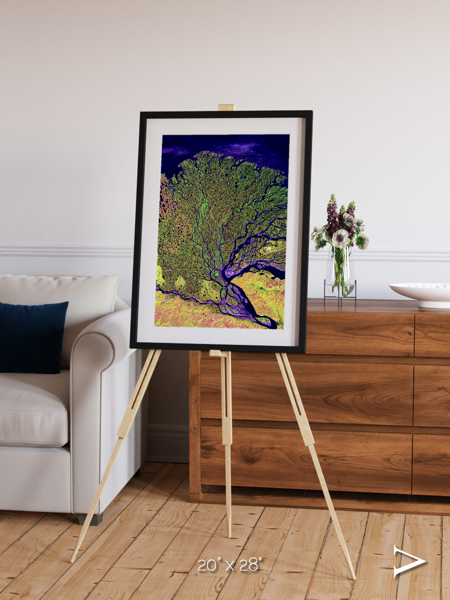 Delta Mosaic, Lena Delta Framed & Mounted Print