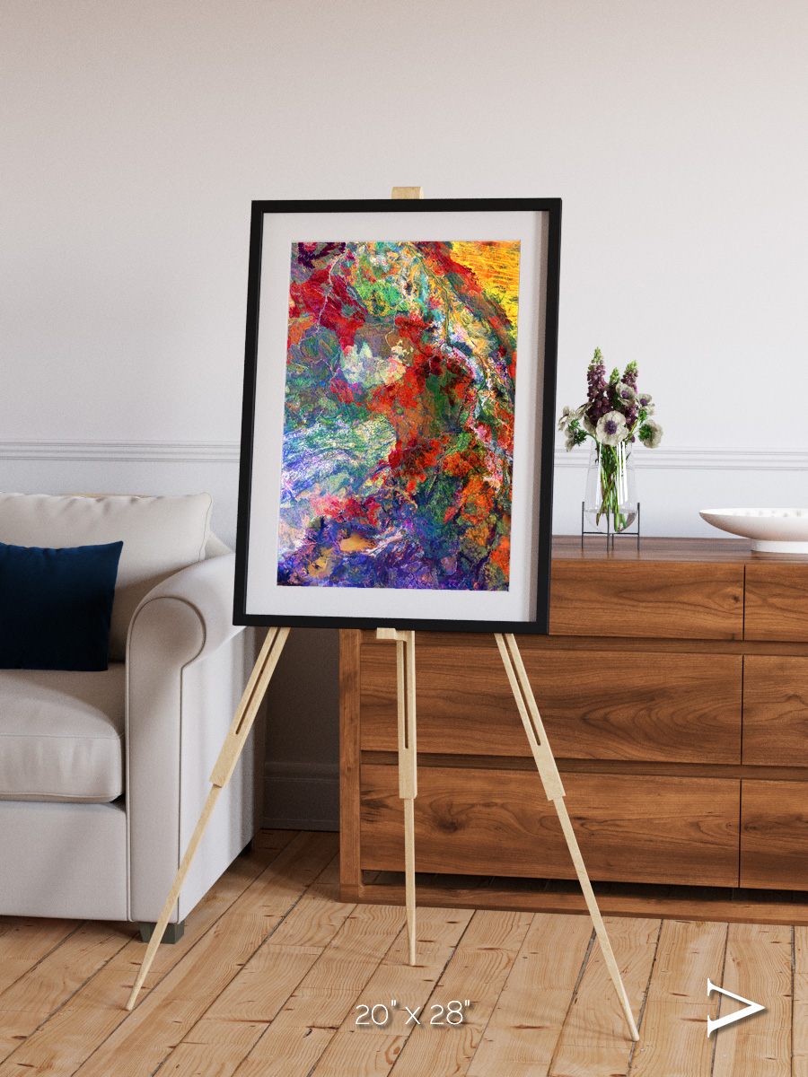 Melted Earth, Great Sandy Desert Framed & Mounted Print