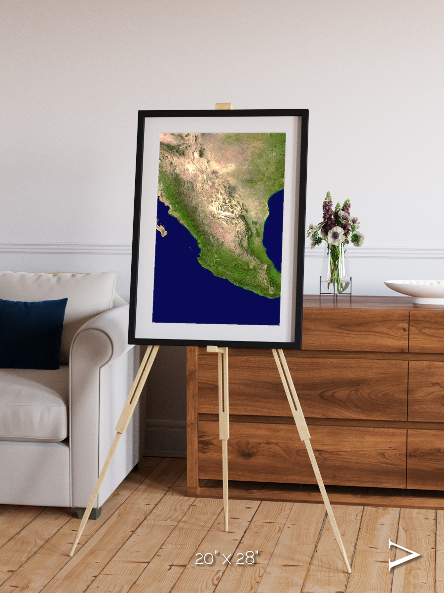 Windwritten Sands, Mexico and Central America Framed & Mounted Print