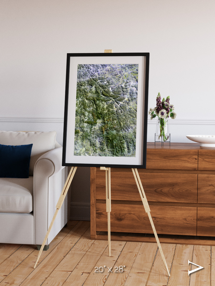 Earth in Colour, Namaqualand Framed & Mounted Print