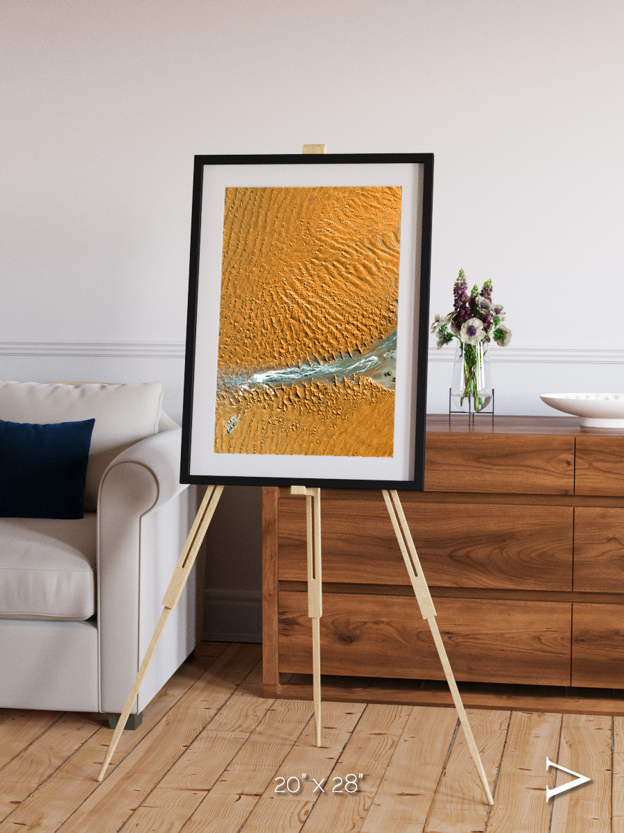 Sands in Motion, Namib Desert Framed & Mounted Print