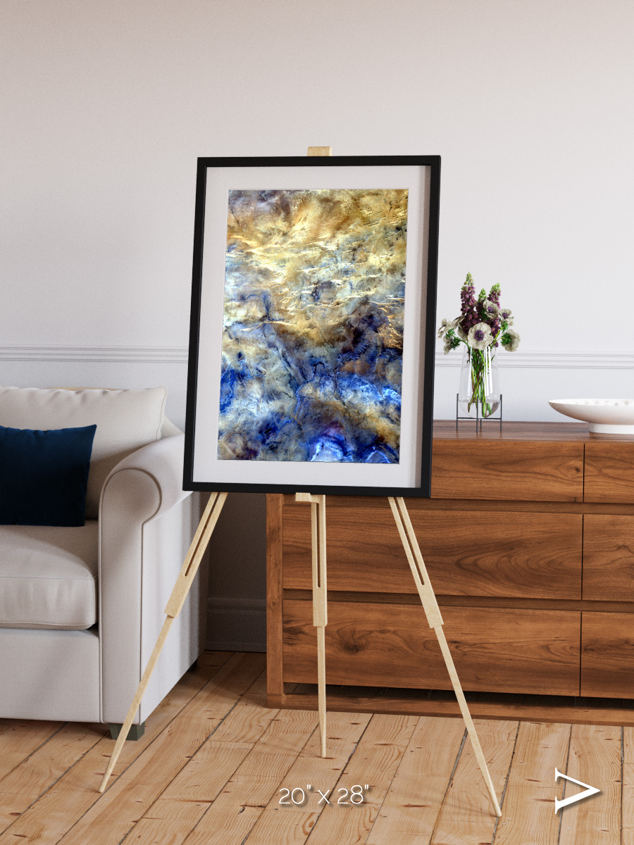 Heat Scars, No Mans Land Framed & Mounted Print