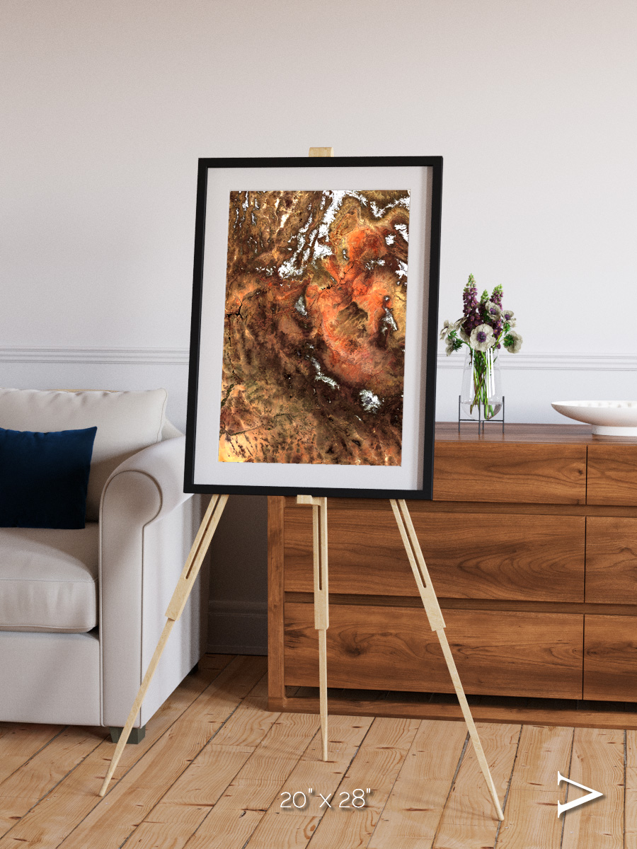 Sunlit Dunes, North America Framed & Mounted Print