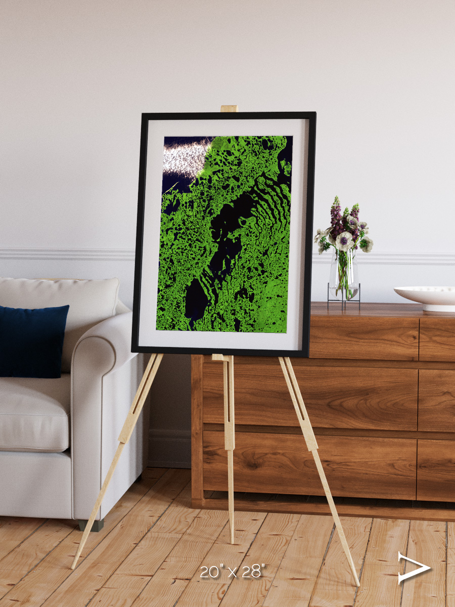 Tundra Reach, Liverpool Bay Framed & Mounted Print