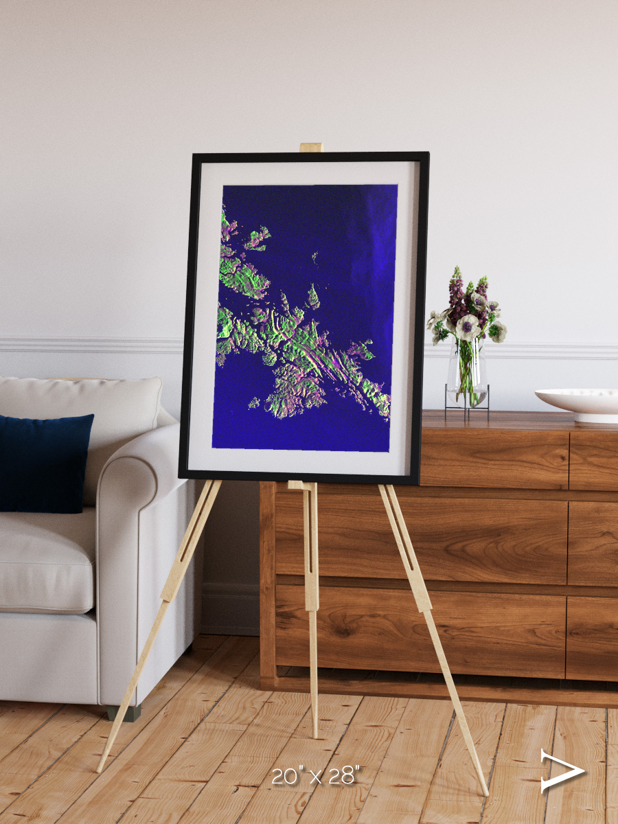 Remote Shores, Shetland Islands Framed & Mounted Print