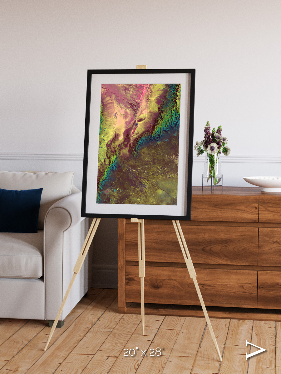 Textured Earth, Sierra de Velasco Framed & Mounted Print