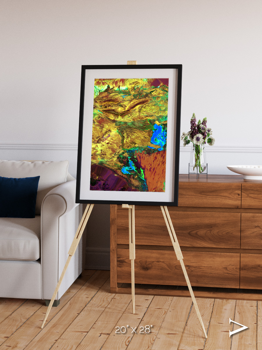 Salt and Storm, Dasht-e Kavir Framed & Mounted Print