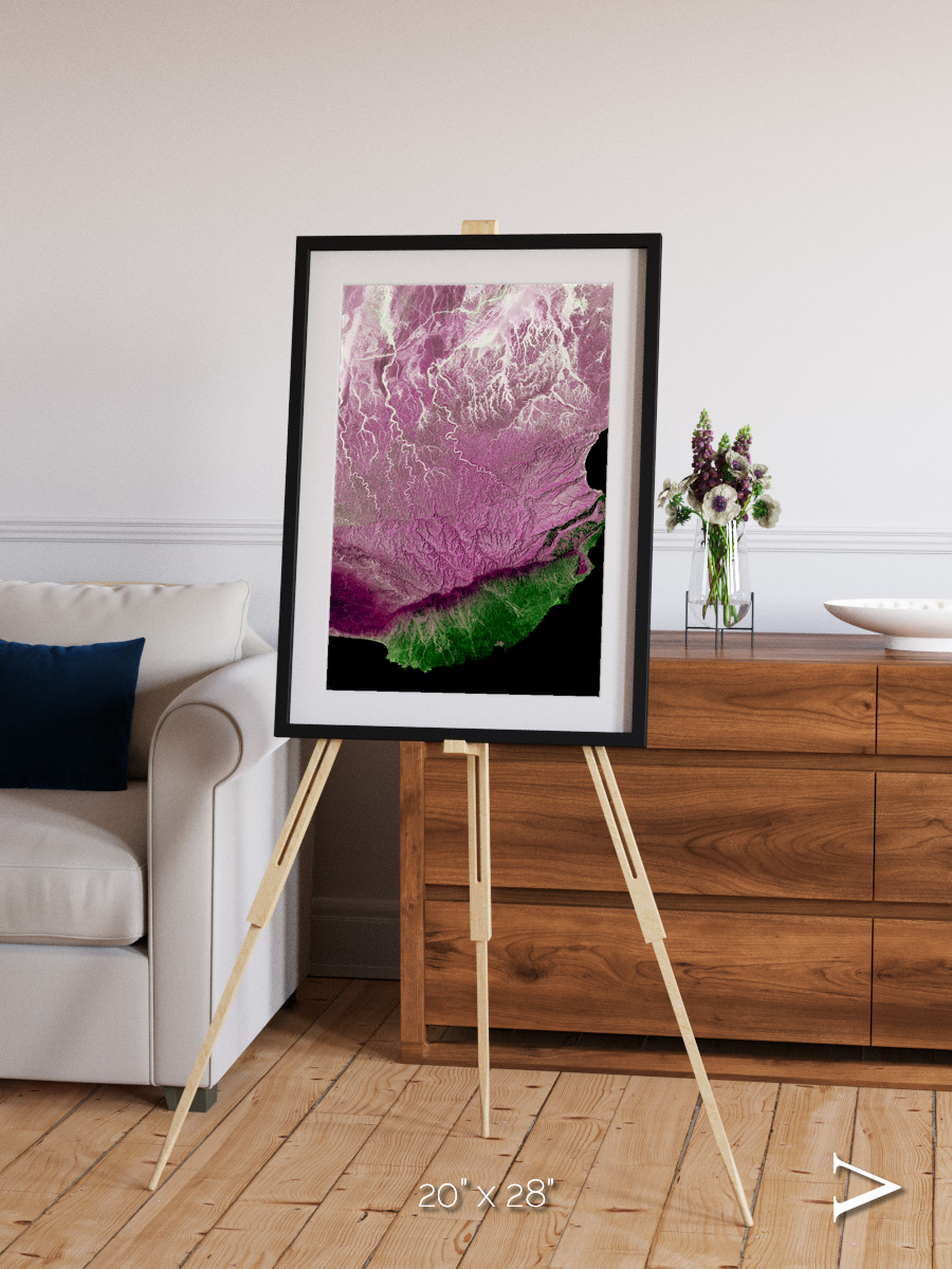 Monsoon Divide, Dhofar Framed & Mounted Print