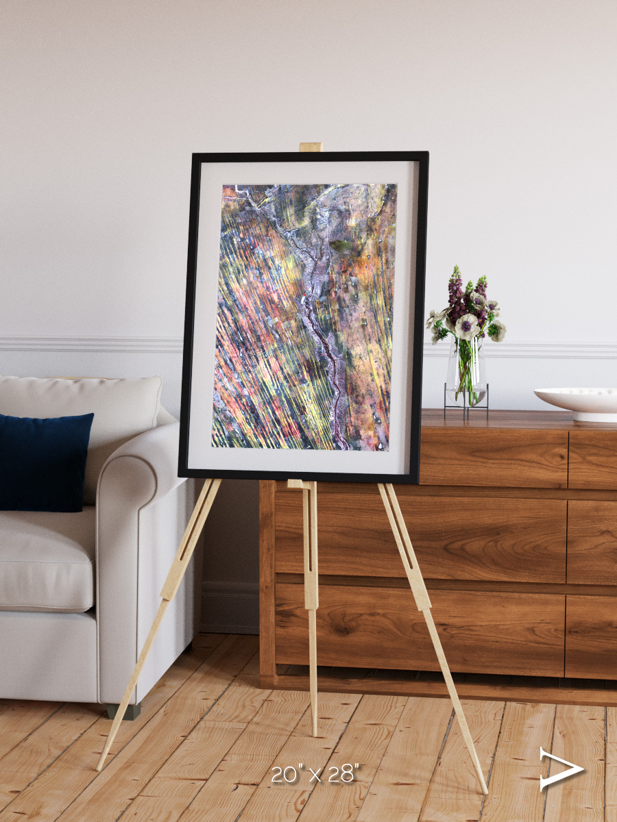 Crevasse Lines, The Optimist Framed & Mounted Print